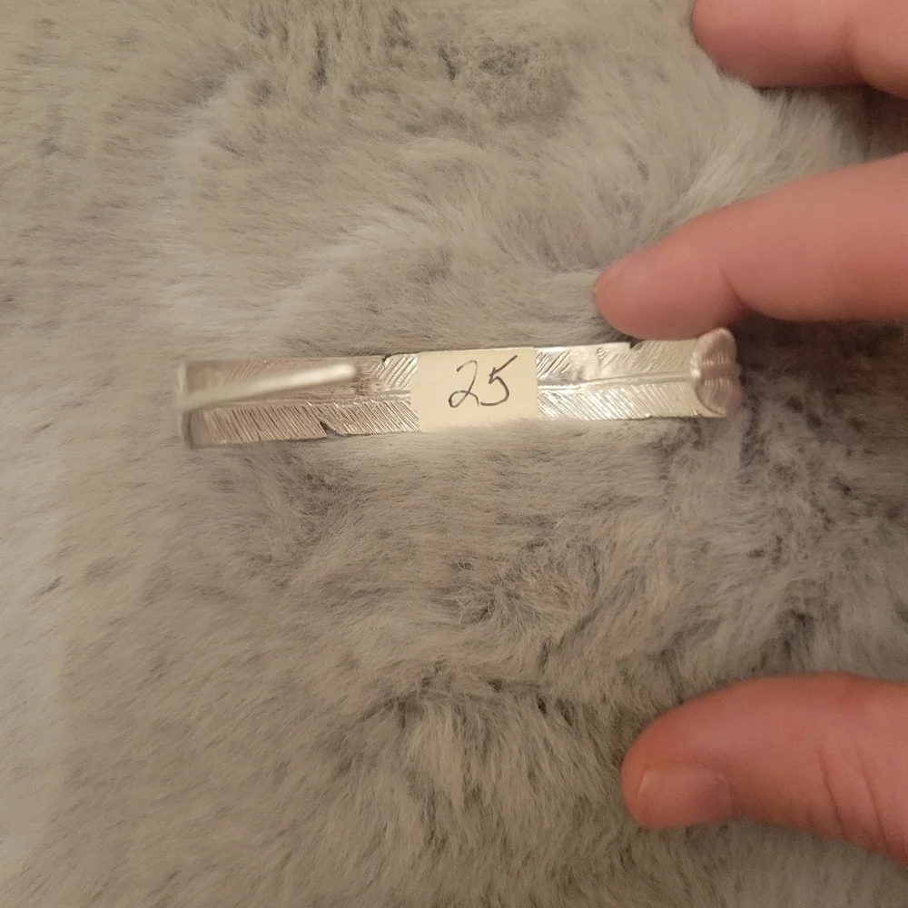 Silver Feather Bracelet